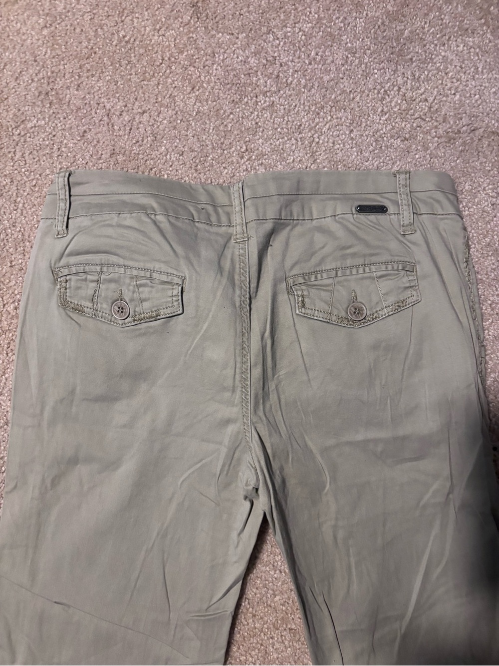 BKE Women's Khaki Green Casual Trousers